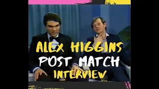 CLASSIC ALEX HIGGINS - Interview complaining about referee and audience after losing against Silvino