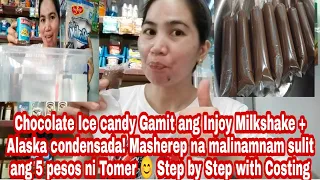 Gagawa Tayo ng Chocolate Ice candy with Alaska condensada! Mas malinamnam! Step by Step with Costing