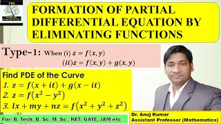 Formation of PDE by Eliminating Arbitrary Functions | Formation of Partial Differential Equations