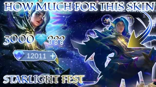 HOW MUCH 💎/DIAMONDS FOR LESLEY SKIN "HAWK-EYED SNIPER" IN ANNUAL STARLIGHT FEST EVENT 2022 | MLBB