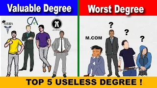 Top 5 Most Worst College Degrees | Most Useless College Degree in India ?