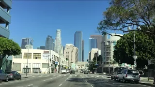 Downtown Los Angeles from the 4th Street Bridge