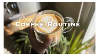 Relaxing Coffee Routine