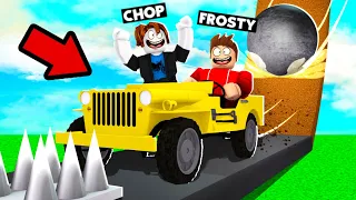 CHOP AND FROSTY COMPLETE ROBLOX PARKOUR WITH JEEP