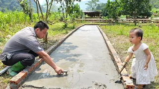 Complete the farm entrance road with concrete/xuan truong