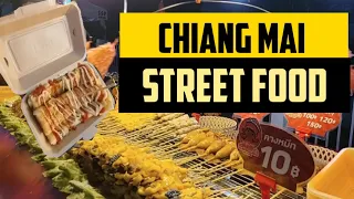 STREET FOOD in THAILAND 🇹🇭 NIGHT MARKET in CHIANG MAI