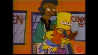 Butterfinger Ice Cream Bars | Television Commercial | 1991 | The Simpsons Quick E Mart