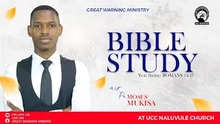 SPIRIT OF DISCERNMENT  || PR. MOSES MUKISA || MONDAY BIBLE STUDY SERVICE ON 27th MAY 2024