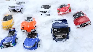 헬로 카봇 눈 놀이 CARBOT SNOW PLAY