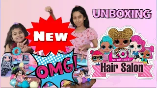 LOL Surprise Hair Salon Unboxing!! AND Dolls doing Fun Runway Fashion show