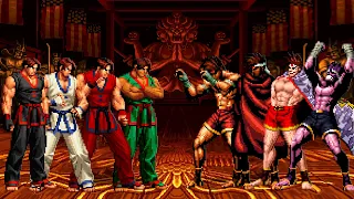 [KOF Mugen] Kim Kaphwan Team vs Joe Higashi Team