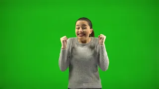 4K Green Screen Girl Model Video No Copyright Free to Use