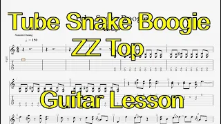 Tube Snake Boogie - ZZ Top - Guitar Lesson