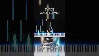 TWICE - Wallflower (Piano Cover) will be out soon!#twice #kpop #wallflower #shorts #readytobe #piano