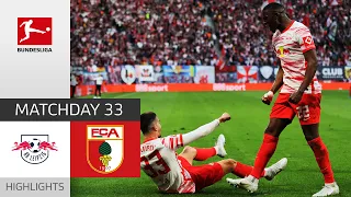 RB Leipzig - FC Augsburg 4-0 | Highlights | Matchday 33 – Bundesliga 2021/22