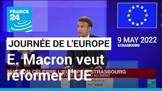 Journée de l'Europe : Emmanuel Macron favorable à la révision des traités de l'UE • FRANCE 24