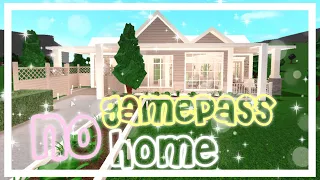 No Gamepass Home||50k||Speedbuild||Bloxburg||Breezy||