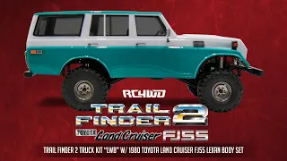 RC4WD Trail Finder 2 Truck Kit w/ 1980 Toyota Land Cruiser FJ55 Lexan Body Set | Now Available