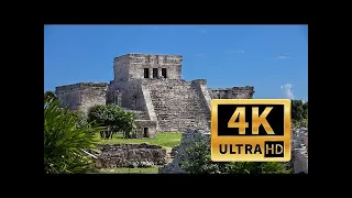 Tulum, Mexico   4K UHD Drone Video   Relaxing Ambient Music