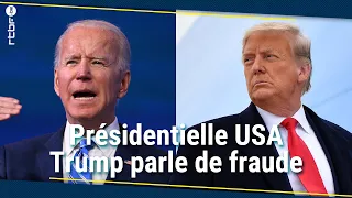 Élection présidentielle américaine : Trump parle de fraude - RTBF Info