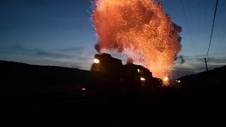 【火を噴くSL】中国新疆哈密三道岭 建设型蒸汽机车