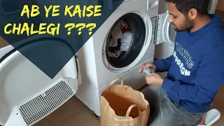 How to operate washing machine in Hostels #latvia