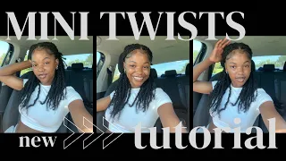 HOW TO: mini twists w/extensions | step-by-step | low maintenance