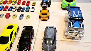 Lots of Cars Falling into water. Disney Pixar/Monster trucks/Sports cars/Matchbox toys.
