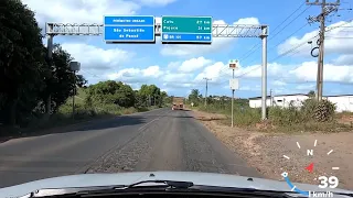 (37) Saindo da BR-324 e acessando BR-110, passando por São Sebastião do Passé, Viagem de carro 2020