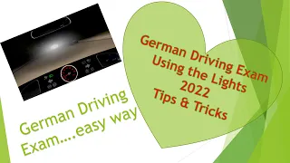 Using Lights | How to get Driving License in Germany |German Driving Exam Tips