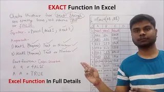 Complete EXACT Formula In Excel | Exact Function In Excel #exceltutorial #excel #exceltipsandtricks