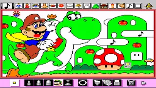 Mario Paint (SNES) Random Gameplay [1080p]