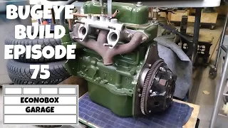 How to install the Sprite's engine back plate, flywheel and clutch. Bugeye Build Episode 75