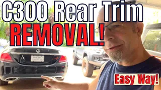 Mercedes C300 Rear Chrome Trim Removal The Easy Way
