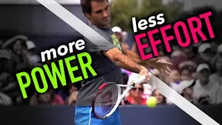 How to hit MORE Powerful Forehands with LESS effort