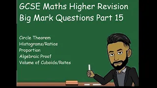 GCSE Maths Higher Big Mark Questions Part 15