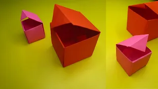 How to make origami paper box that opens and closes||DIY paper gift box ||Dalia's art & craft