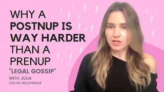 Can't I just get a postnup? Why postnups are way harder than a prenup