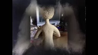 валяние на каркасе,  needle felting doll, process