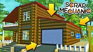 МУЖИКИ ПРИСТРАИВАЮТ ГАРАЖ К ДОМУ! РЕАЛЬНАЯ ЖИЗНЬ в Scrap Mechanic