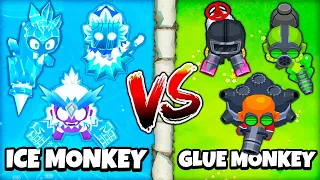 ICE Monkey vs GLUE Monkey in BTD 6!
