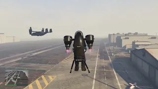 Grand Theft Auto V you can exit and enter Avenger using the jet pack