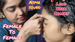 Loud Neck Crack | Female Pressure Point Massage | Massage Tingles With ASMR Sound | Moral Of ASMR