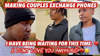 Making couples switching phones for 60sec 🥳 SEASON 2 ( 🇿🇦SA EDITION )|EPISODE 61 |