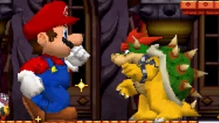 New Super Mario Bros DS - All Bosses with Mega Mushrooms