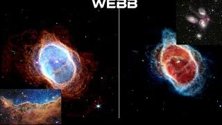 James webb vs Hubble Image revealing the universe|From Carina nebula to southern ring @NASA