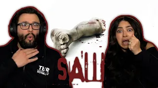 Saw (2004) Wife's First Time Watching! Movie Reaction!