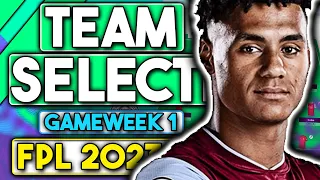 FPL TEAM SELECTION GAMEWEEK 1 | FANTASY PREMIER LEAGUE 2023/24