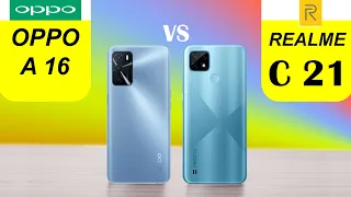 oppo a16 vs realme c21