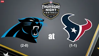 LIVE NFL Carolina Panthers at Houston Texans Thursday Night Football. Madden 22 XBOX ONE